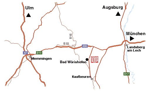 Heilpraxis Bad Wörishofen Anfahrt Anfahrt Heilpraxis Bad Wörishofen bei München, Heilpraktiker in Bayern